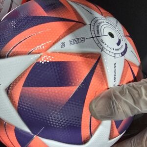 Adidas White and Purple Soccer Ball